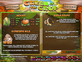 Cream Of The Crop Bonus Game Screenshot