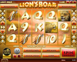 Lion's Roar Main Page Screenshot