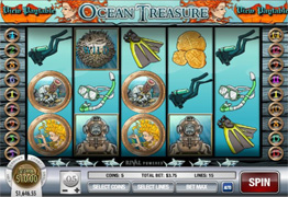Ocean Treasure Slot Main Screen