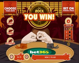 Rock Paper Scissors Payout Page Screenshot