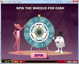Wheel of Pink Payscreen
