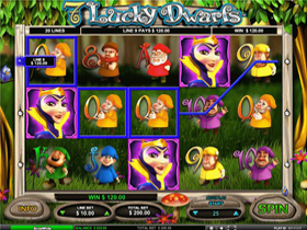 7 Lucky Dwarfs Main Screen