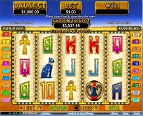 Cleopatra's Gold Slot Bonus