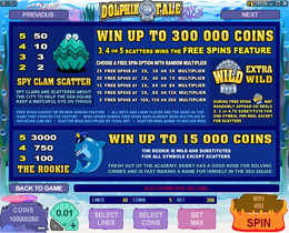 Dolphin Tale Bonus Page Screenshot