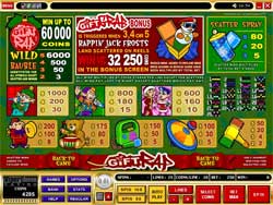 Gift Rap Slot Payout Screen