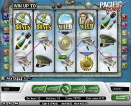 Pacific Attack Main Screen