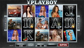 Playboy Online Slot Main Page Screenshot