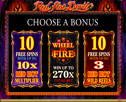 Red Hot Devil Bonus Screen