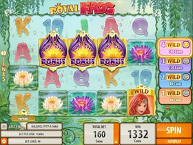 Royal Frog Bonus Win Screenshot