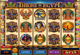 Throne of Egypt Main Screen