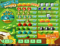 Triple Profits Slot Payscreen