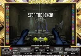 Batman Slot Bonus Screen