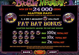 Boogie Monsters Slot Paytable