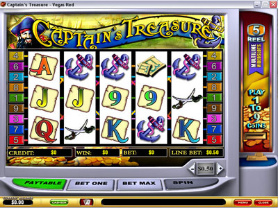 Captains Treasure Slot Screenshot