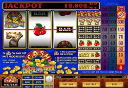 Screenshot of Cash Splash Microgaming Slot