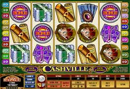 Cashville Slot Main Screen