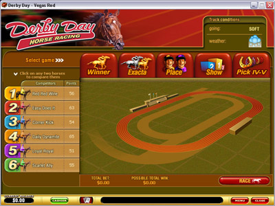 Derby Day Arcade Game Screenshot