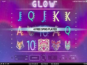 Glow Slot - Netent Slot Bonus Feature