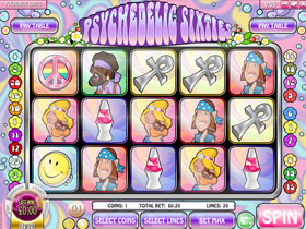 Psychedelic Sixties Main Page Screenshot