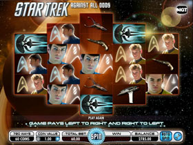 Star Trek - Against All Odds Slot Main Screen