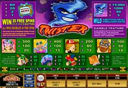 Twister Slot Payscreen