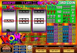 Wow Pot Slot Screenshot taken at Spin Palace Casino